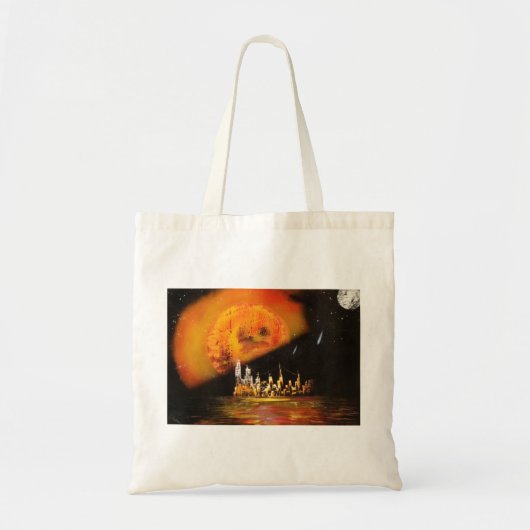 Planetaire Stad Tote Bag (Voorkant)