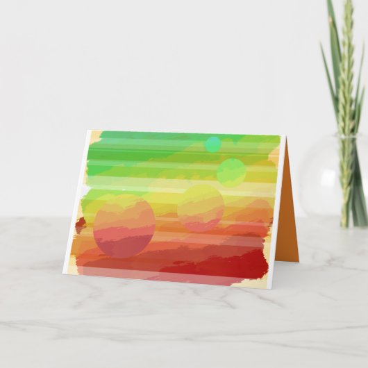 Planetarische groetenkaart kaart (Voorkant)