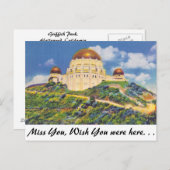 Planetarium, Griffith Park Briefkaart (Voorkant / Achterkant)