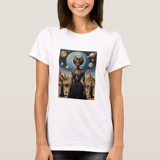 Planetary Crown Cosmic Queen Shirt (Voorkant)