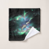 Planetary Nebula Mint Green Periwinkle (Gant de toilette)