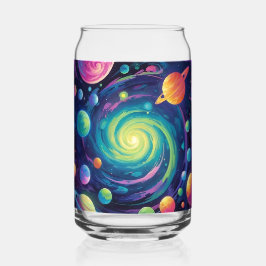 Planetary Spin Beer Can Blikvorm Glas