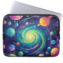 Planetary Spin Electronics Bag Laptop Sleeve