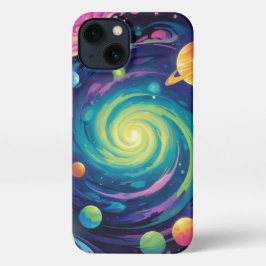 Planetary Spin iPhone 13 Hoesje
