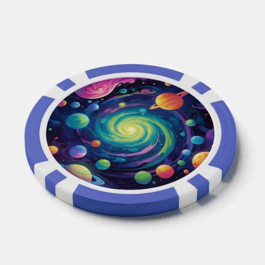 Planetary Spin Poker Chip (Enkel)