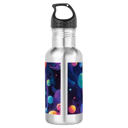 Planetary Spin Waterfles (Achterkant)