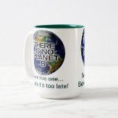 Planète B Mug de sensibilisation De l'environnemen (Devant gauche)