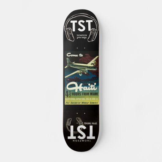 PLANÈTE DE MUSIQUE HAITI Skateboard (Recto)