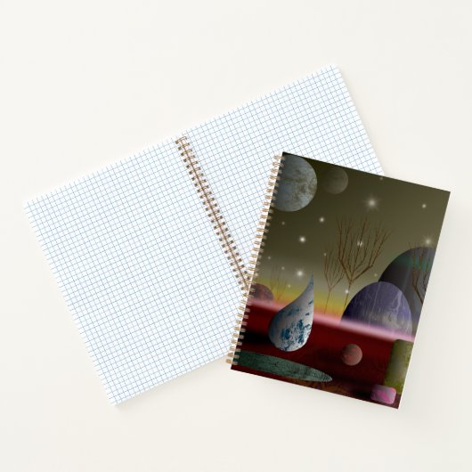 Planète Des Formes Carnet Spiral 8,5x11 (Intérieur)