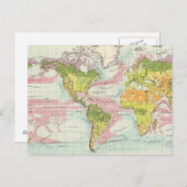 Planète et courants océaniques Carte (Devant / Derrière)