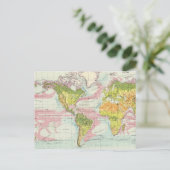 Planète et courants océaniques Carte (Debout devant)