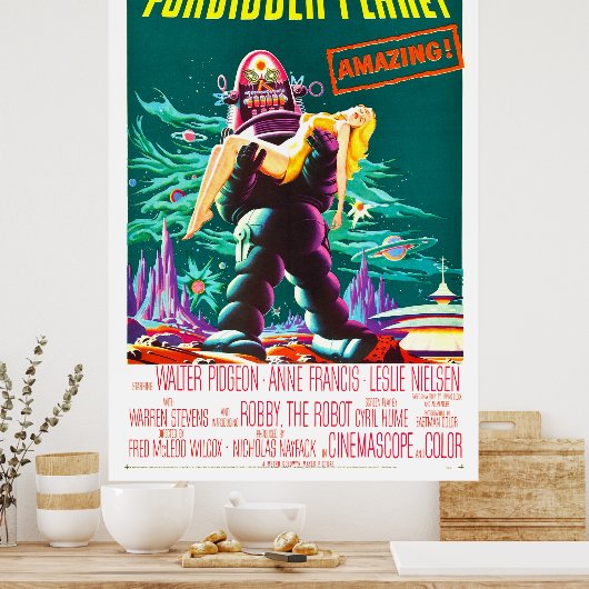 Planète interdite - Affiche de cinéma classique (Cuisine)