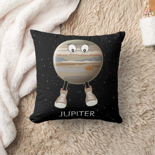 Planète Jupiter & Étoiles Lancer Oreiller (Couverture)