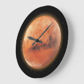 Planète Mars et horloge murale étoilée (Angle)