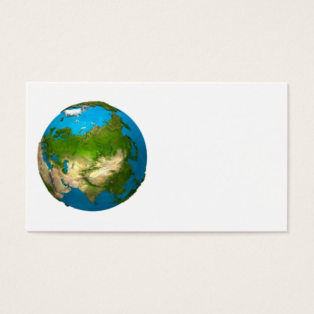 Planète Terre - Asie - globe coloré. Rendu 3d (Devant)
