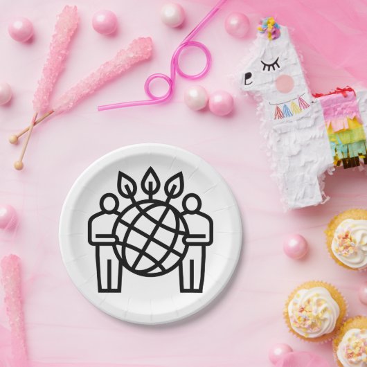 Planetecosysteem Papieren Bordje (Feest)