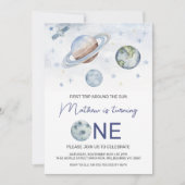 Planeten eerste reis rond de zon, 1e verjaardag kaart (Voorkant)