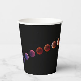 Planeten in zonnestelsel zoals het leven papieren bekers