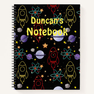 Planeten, sterren en raketschepen notitieboek