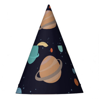 Planeten, sterren, melkweg feesthoedjes