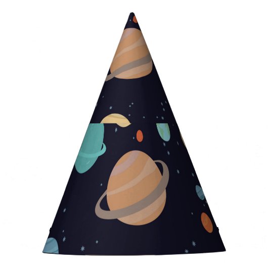 Planeten, sterren, melkweg feesthoedjes (Voorkant)