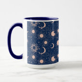 Planeten & Sterren Patroon Mok (Links)