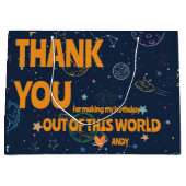 Planeten & Sterren Verjaardagsfeest Favoriet Dank Groot Cadeauzakje (Voorkant)
