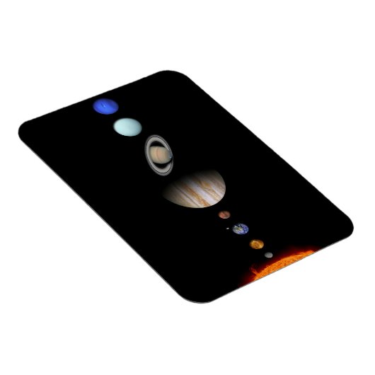 PLANETEN VAN HET ZONNESTELSEL Custom Flexibele Koe Magneet (Rechterzijde)