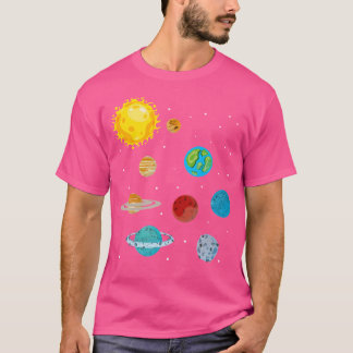Planeten Wetenschapper Buitenste Ruimte Astronoom  T-shirt
