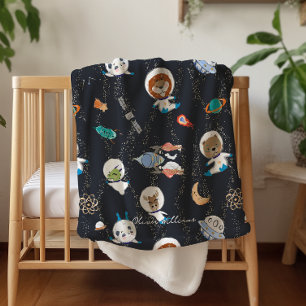Planeten Zonnestelsel Persoonlijke Baby Sherpa Deken