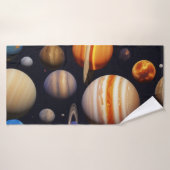 Planetenpatroon Badhanddoek (Badhanddoek)