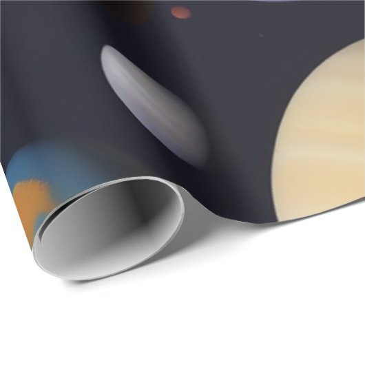 Planetenpatroon Cadeaupapier (Rol Hoek)