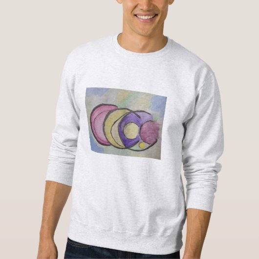Planètes Abstrait Art Sweatshirt (Devant)