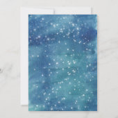 Planètes Aquarelle Invitation de la fête du jour (Dos)