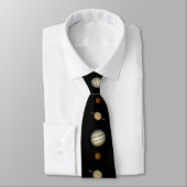 Planètes Cravate Jupiter Saturn Mars Necktie (Attaché)
