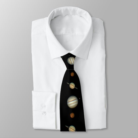Planètes Cravate Jupiter Saturn Mars Necktie (Attaché)