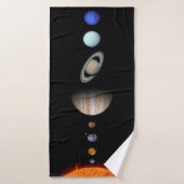 PLANÈTES de la serviette faite sur commande de (Serviette de bain)