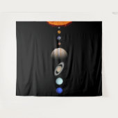 PLANÈTES de la tapisserie de coutume de SYSTÈME (Devant (Horizontal))