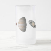 PLANÈTES de la tasse en verre givré de SYSTÈME (Centre)