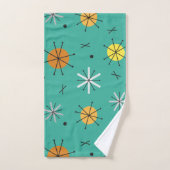 Planètes de l'âge atomique Starbursts Turquoise (Serviette à main)