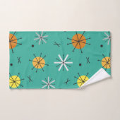 Planètes de l'âge atomique Starbursts Turquoise (Serviette à main)