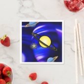 Planètes de serviettes en papier (En situation)