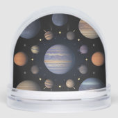 Planètes du système solaire disposées dans l'espac (Avant)