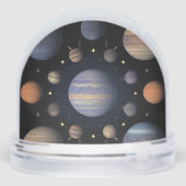 Planètes du système solaire disposées dans l'espac (Arrière)