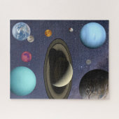 Planètes du système solaire Puzzle (Horizontal)
