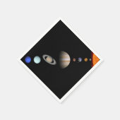 PLANÈTES DU SYSTÈME SOLAIRE serviettes en papier p (Coin)