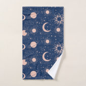 Planètes et étoiles Motif (Serviette à main)