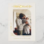 Planètes et étoiles Zodiac | Faire-part de naissan (Recto)