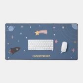 Planètes et roquette, Mat de bureau de l'espace ex (Clavier et souris)