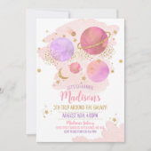 Planètes Invitation d'anniversaire, Space Galaxy G (Devant)